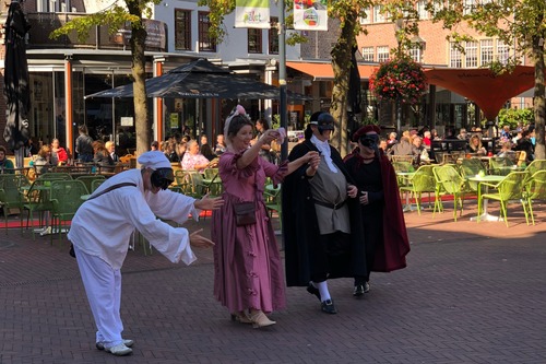 Acteurs tijdens Cultuurparade