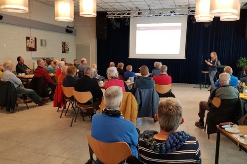 Presentatie voorafgaand aan de wandeling.