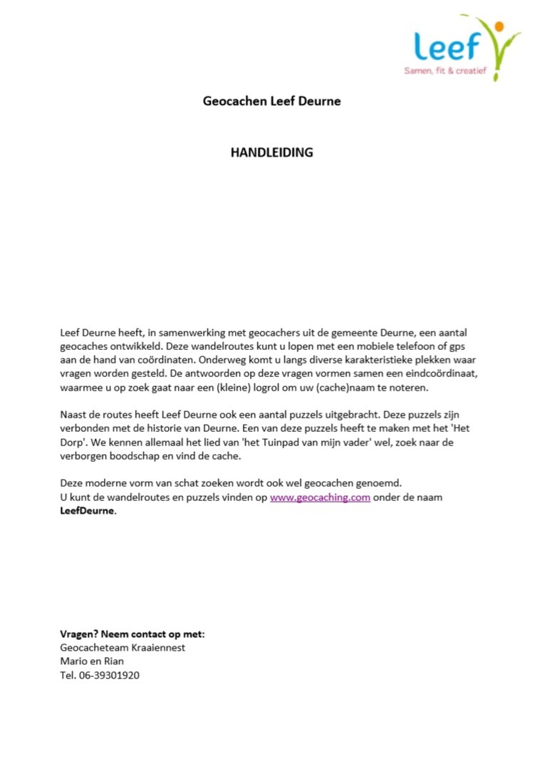 Download het PDF-document 'Handleiding Geocachen'