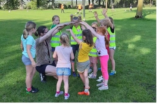 Kinderen met trainer